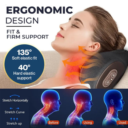 Premium Therapeutic Traction Massager Pillow